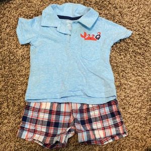 3 month short and shorts set